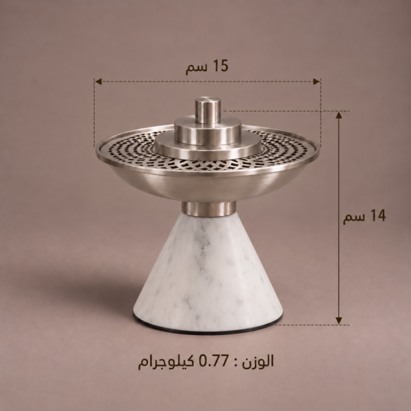 مدخن أبيض رخام طبيعي LV 03