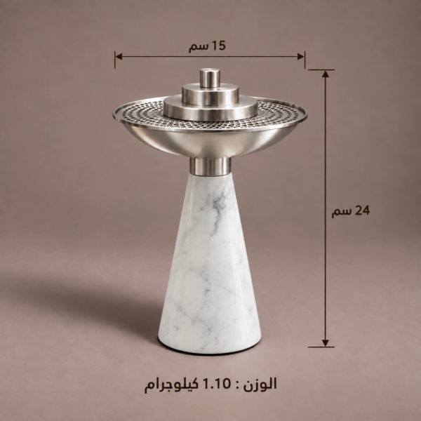 مدخن أبيض رخام طبيعي LV 04